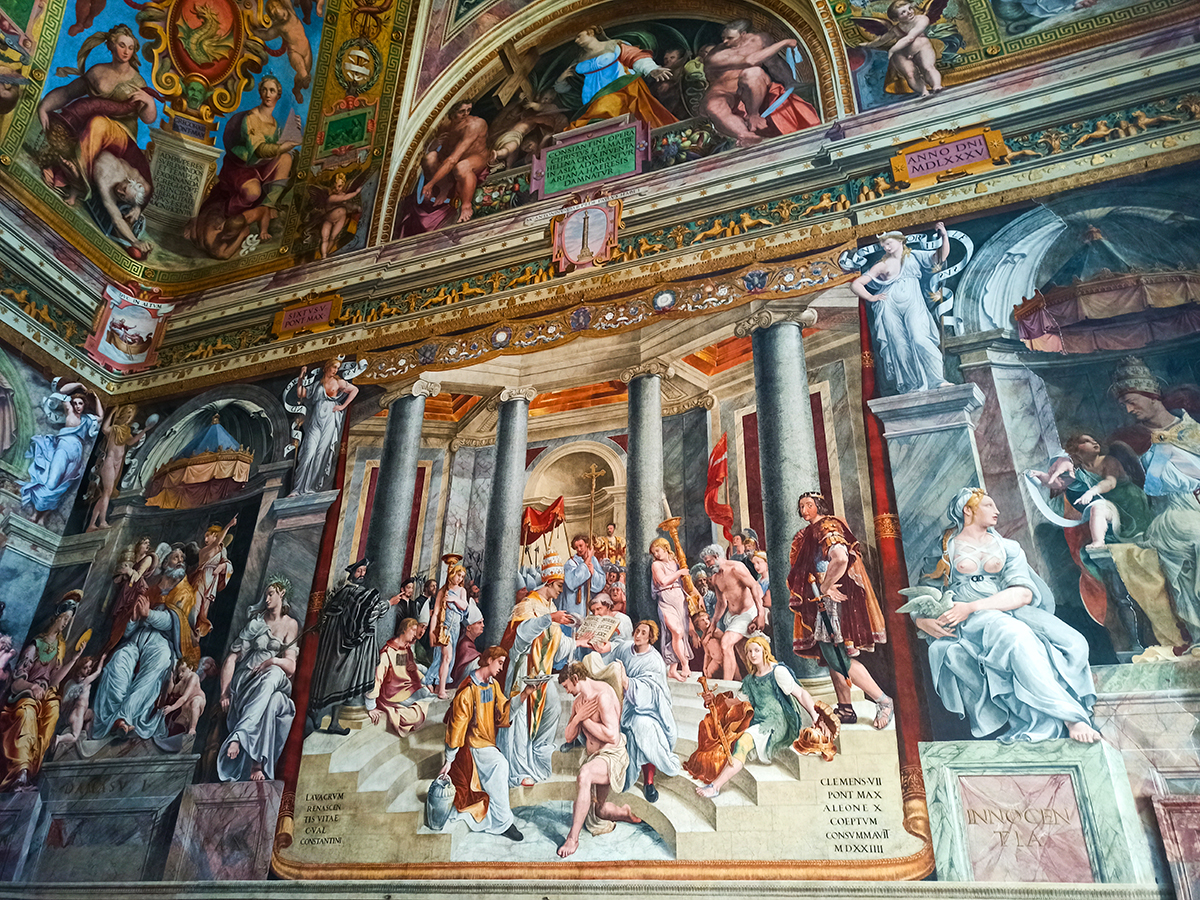 Freski w Sali Konstantyna w Pokojach Rafaela